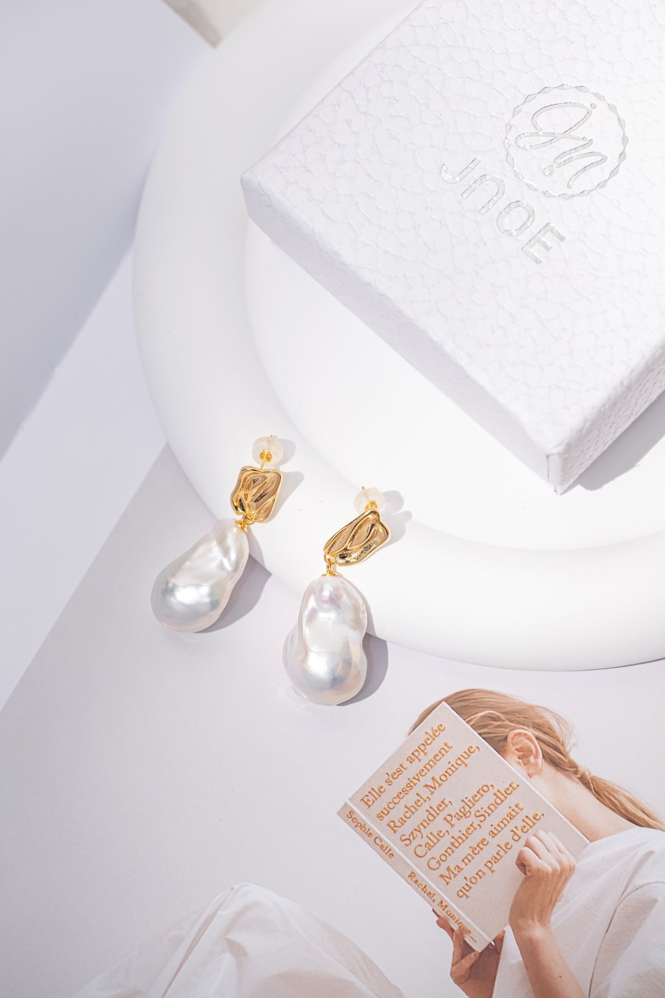 Golden Tide Baroque Pearl Earrings