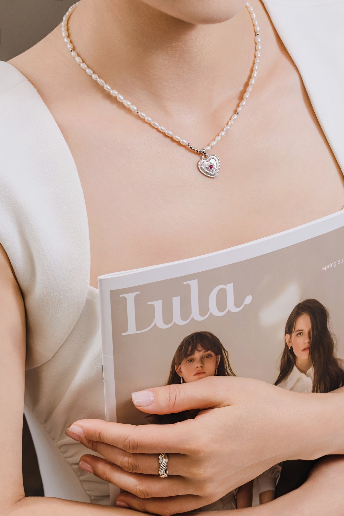 Hearttrace Pearl Necklace