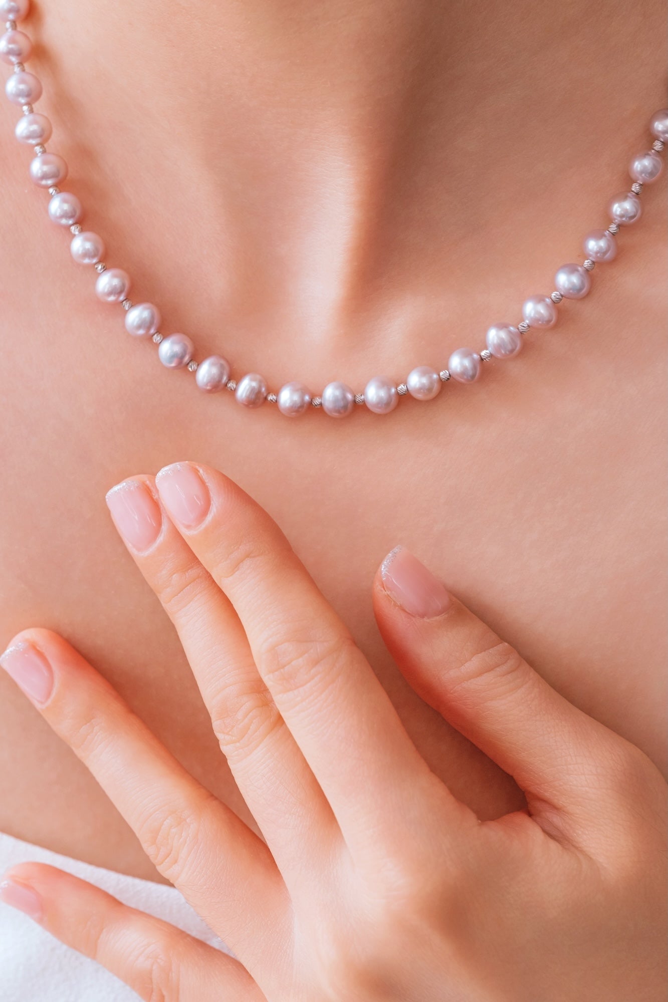 Lavender Freshwater Pearl Necklace