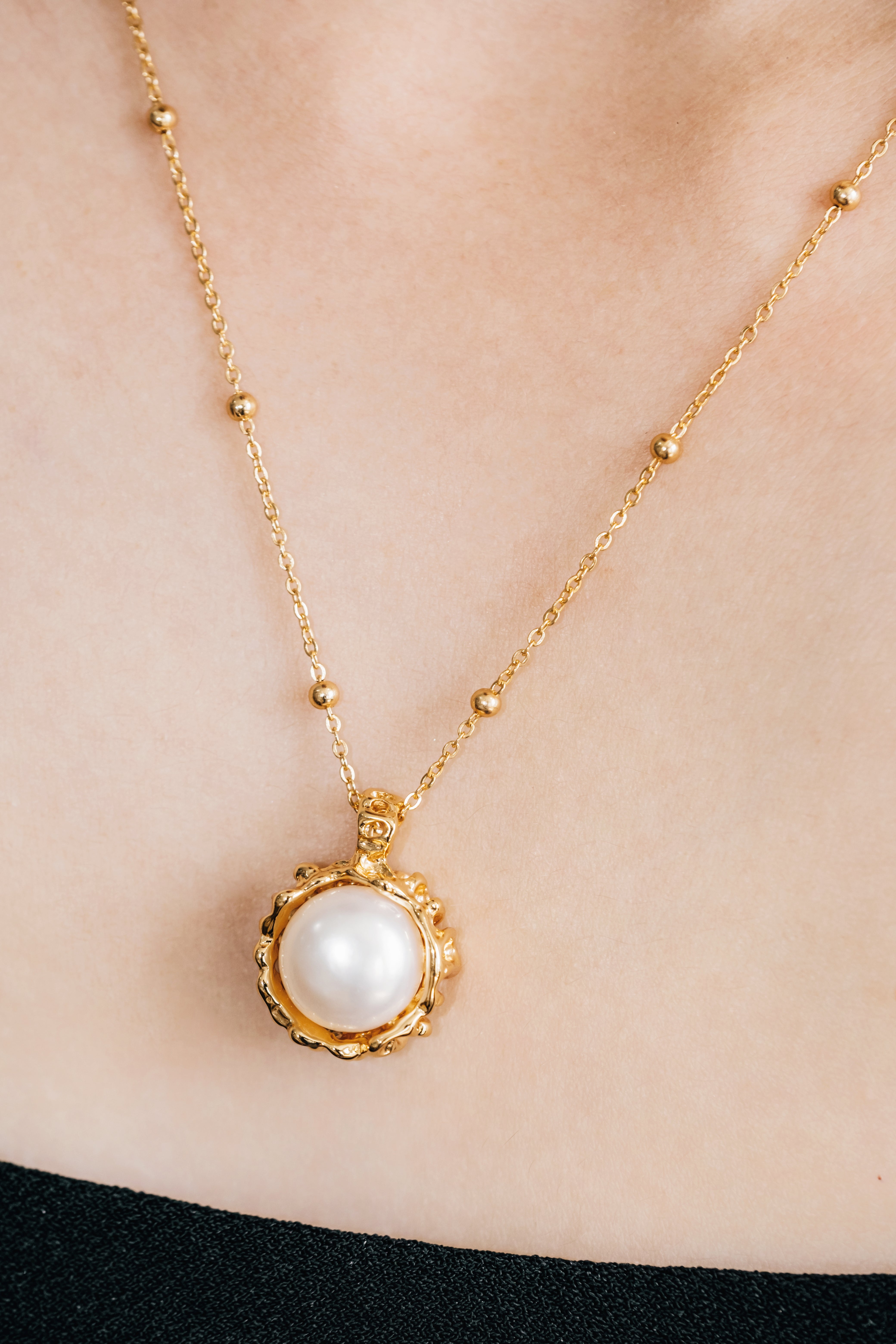 Ocean Crown Pearl Necklace