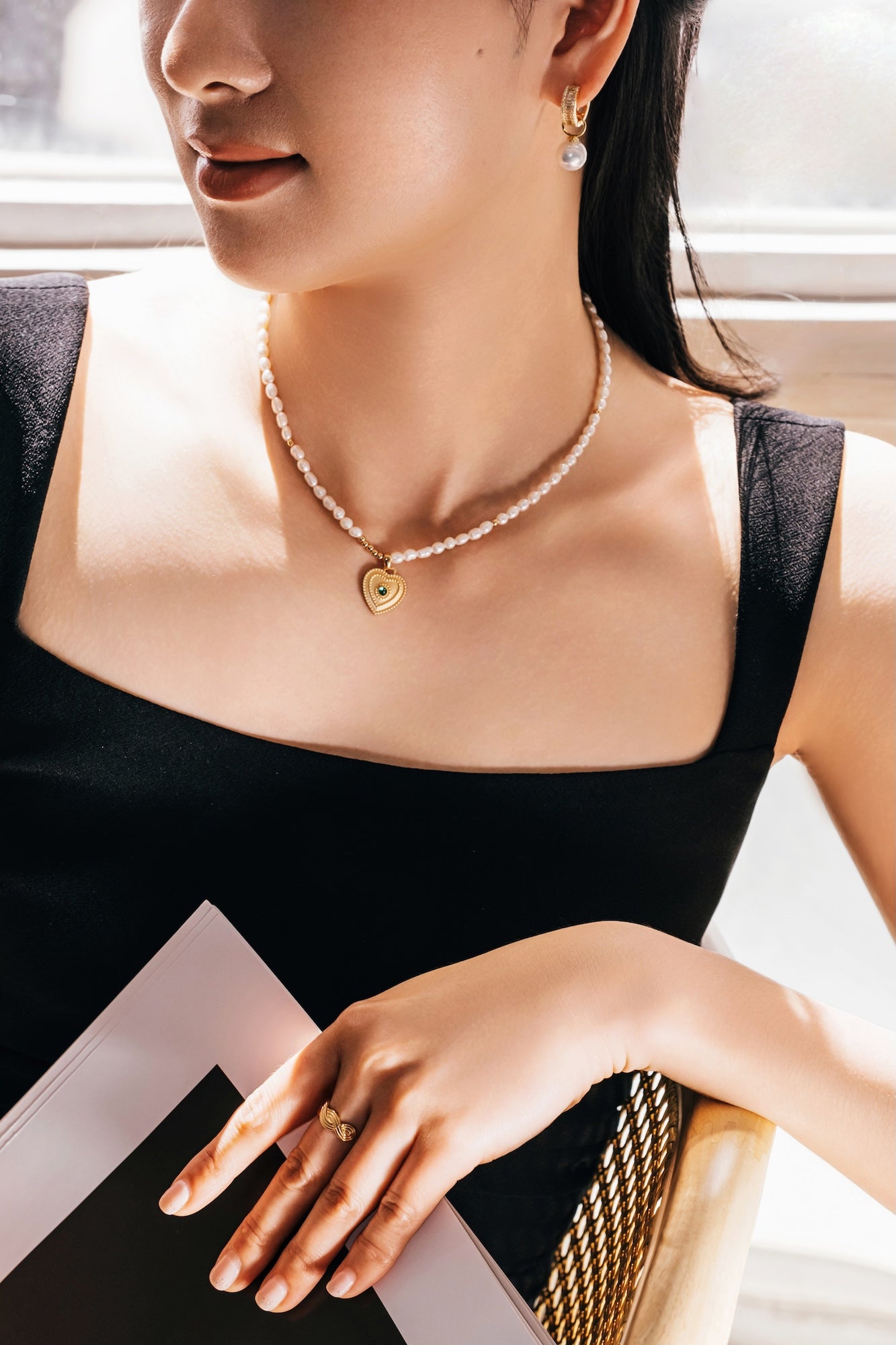 Hearttrace Pearl Necklace