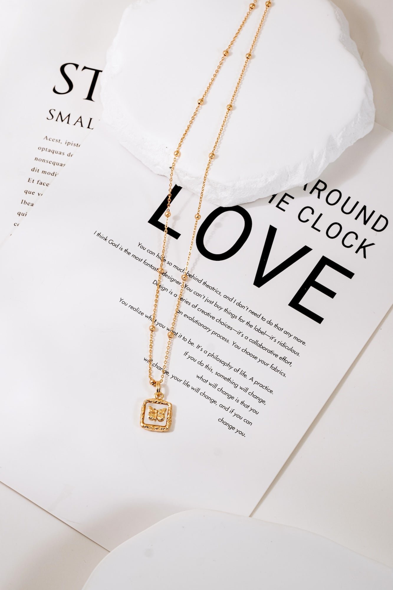 Butterfly Emblem Necklace