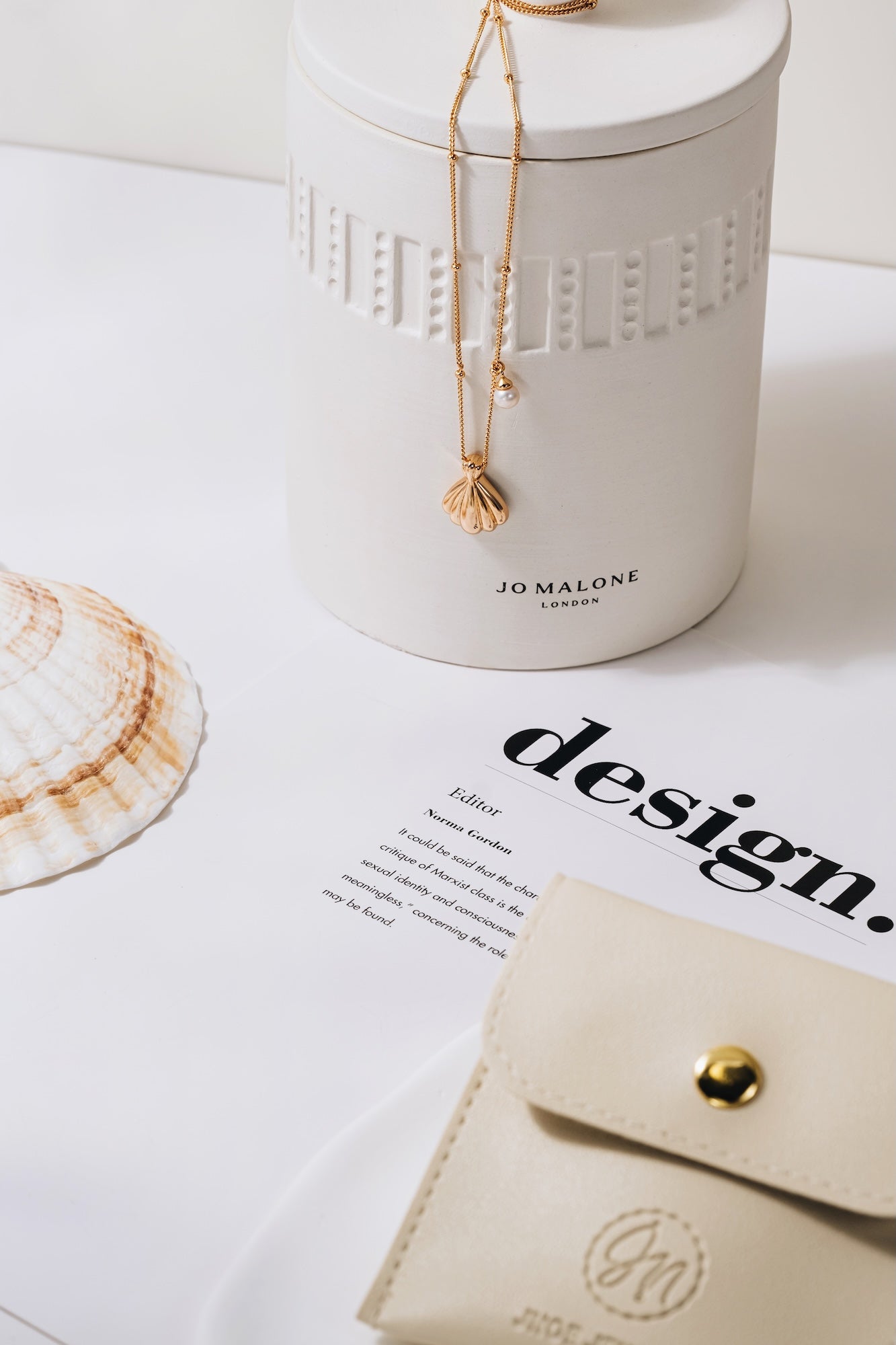 Seashell Pearl Necklace