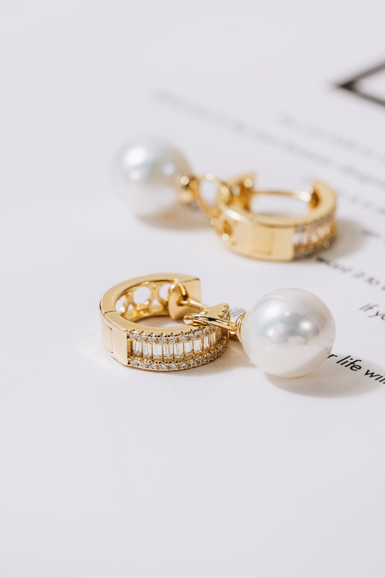 Illume Baroque Pearl Hoop Earrings