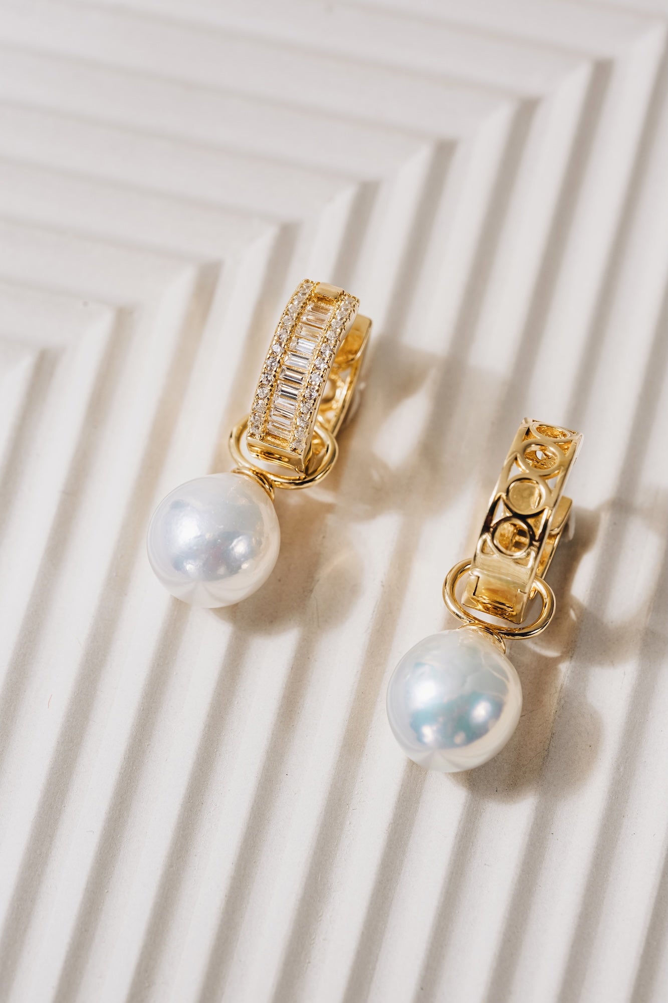 Illume Baroque Pearl Hoop Earrings