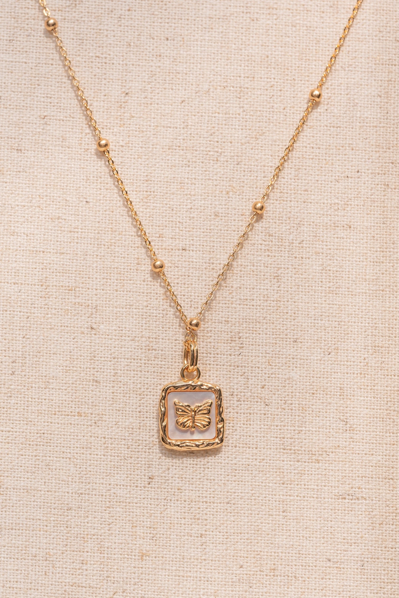 Butterfly Emblem Necklace