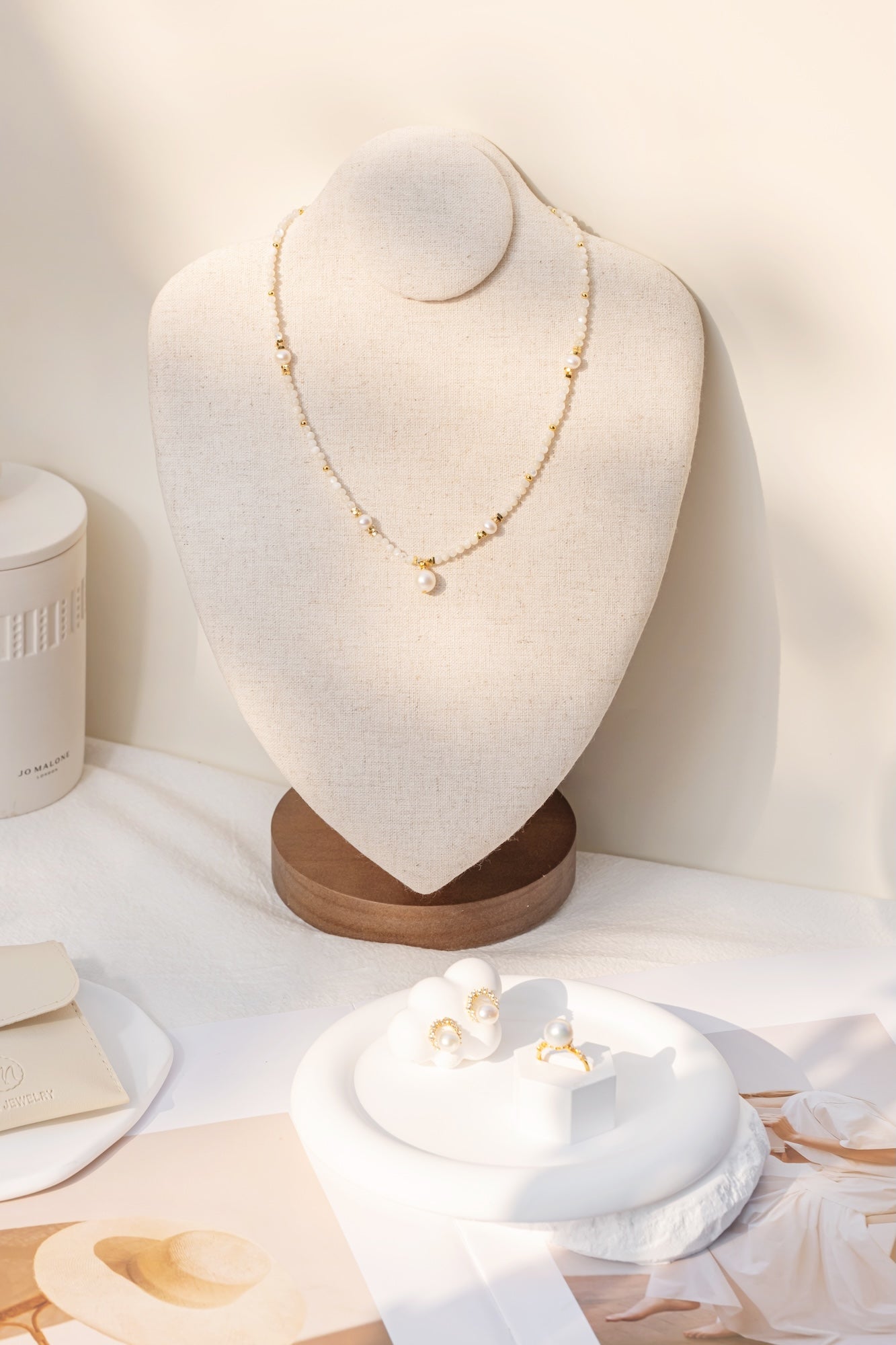 Golden Harmony Pearl Necklace