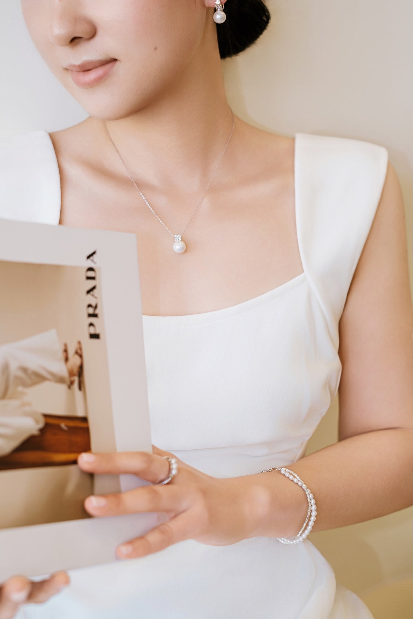 Lucky Aura 11-12mm Edison Pearl Necklace