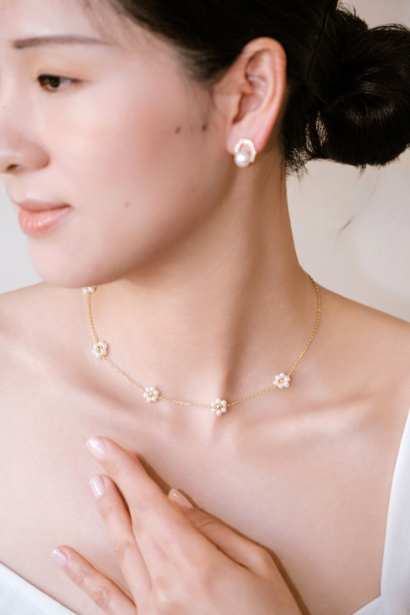 Starry Flower Freshwater Pearl Necklace
