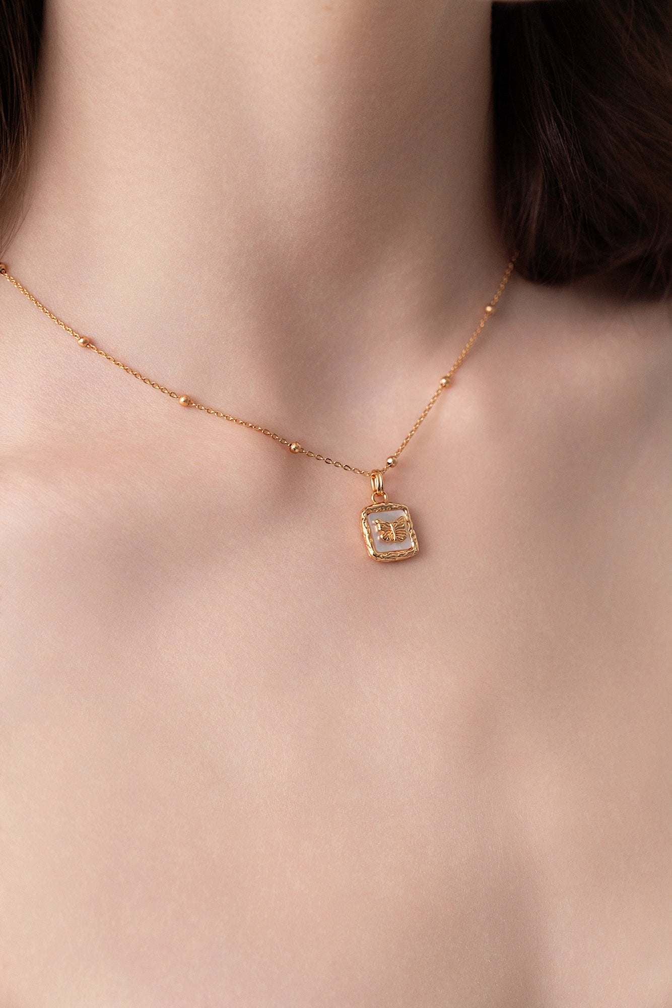 Butterfly Emblem Necklace