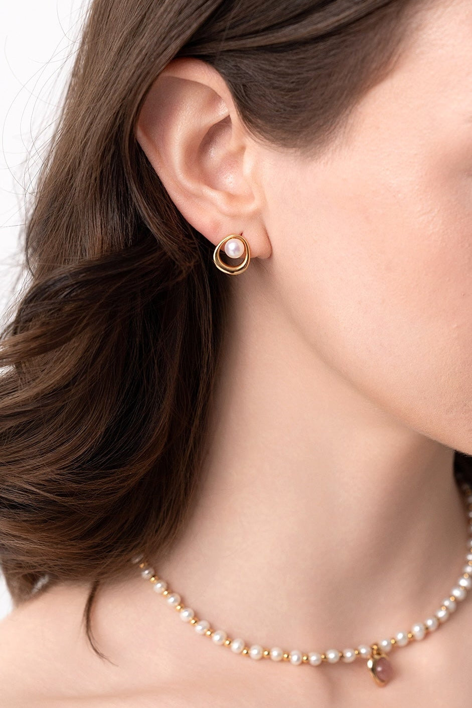 Orbit Pearl Earrings