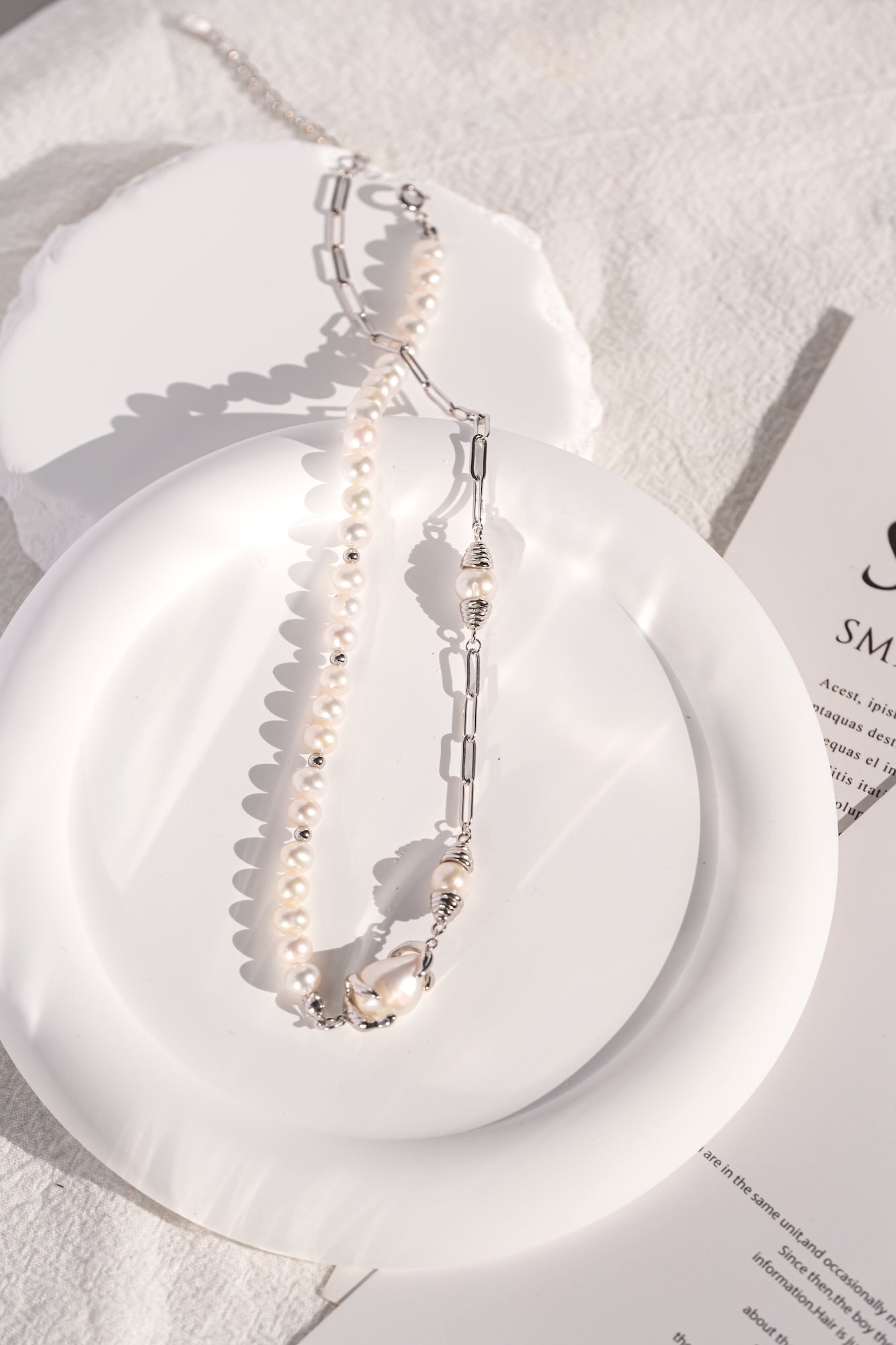Harbor Chain Baroque Pearl Necklace