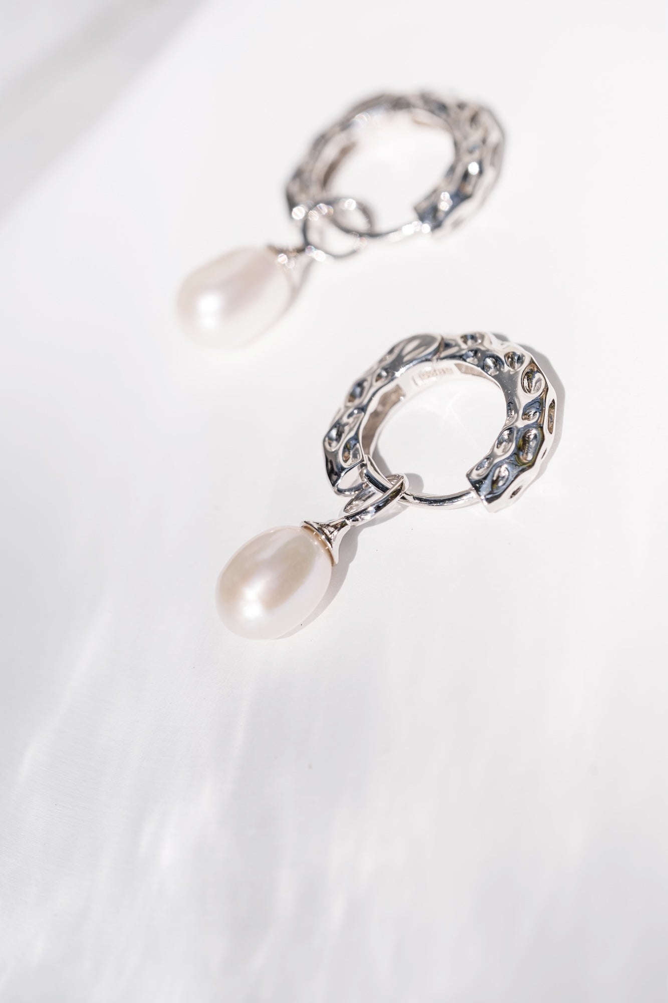 Luna Ripple Pearl Earrings