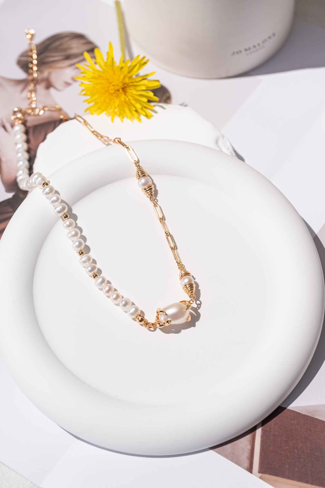 Harbor Chain Baroque Pearl Necklace