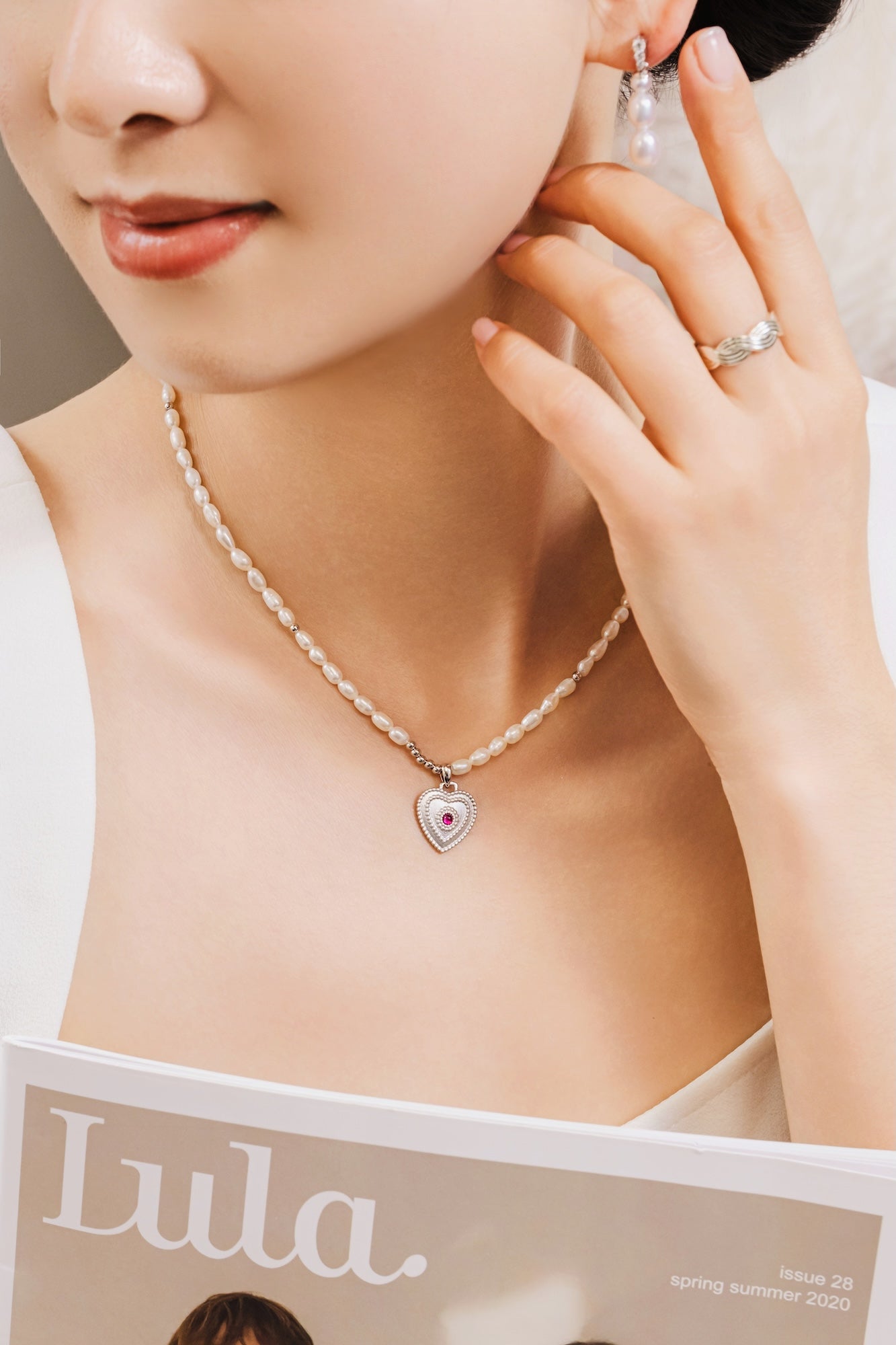 Hearttrace Pearl Necklace