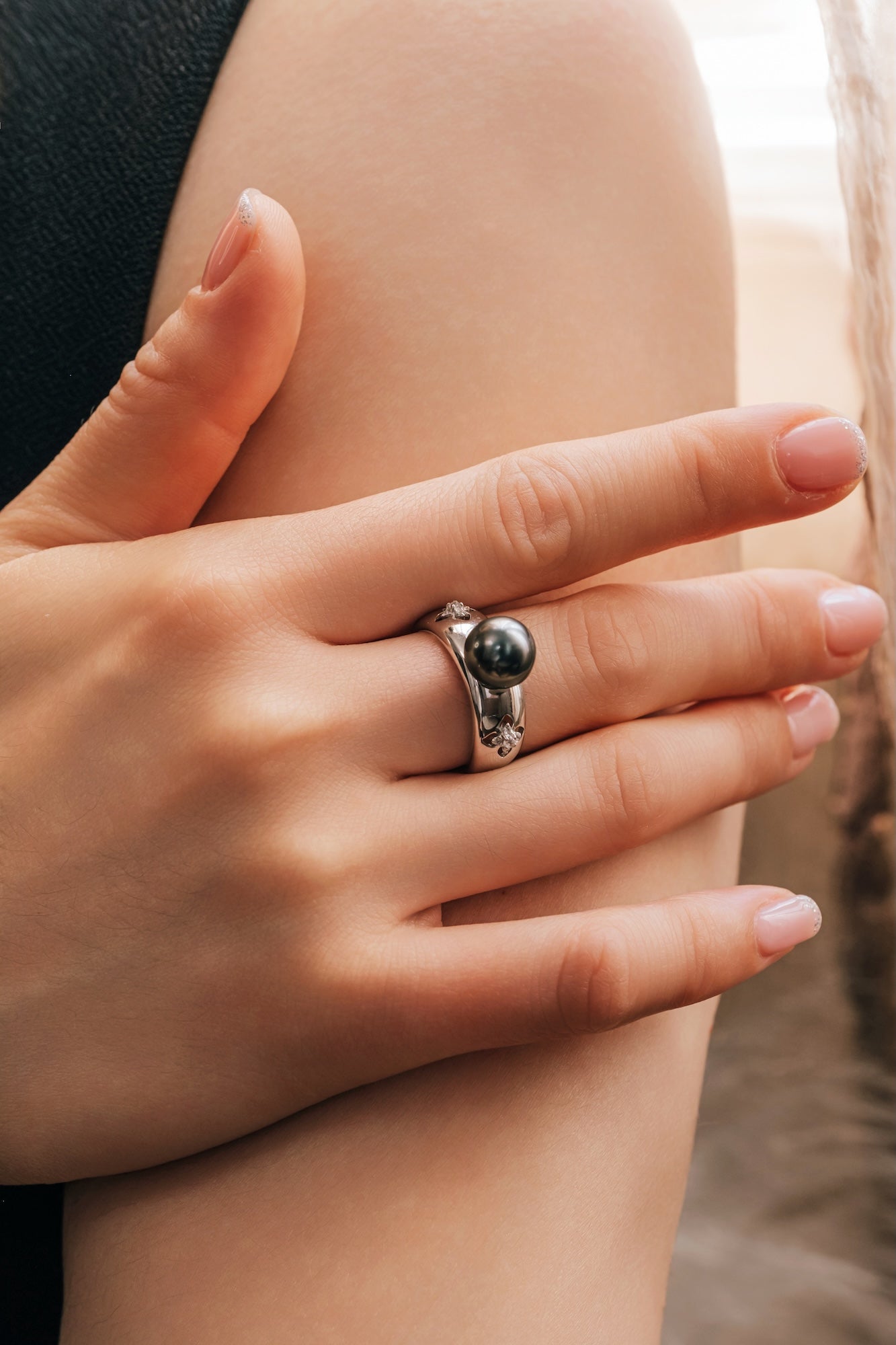Eclipse Tahitian Pearl Ring