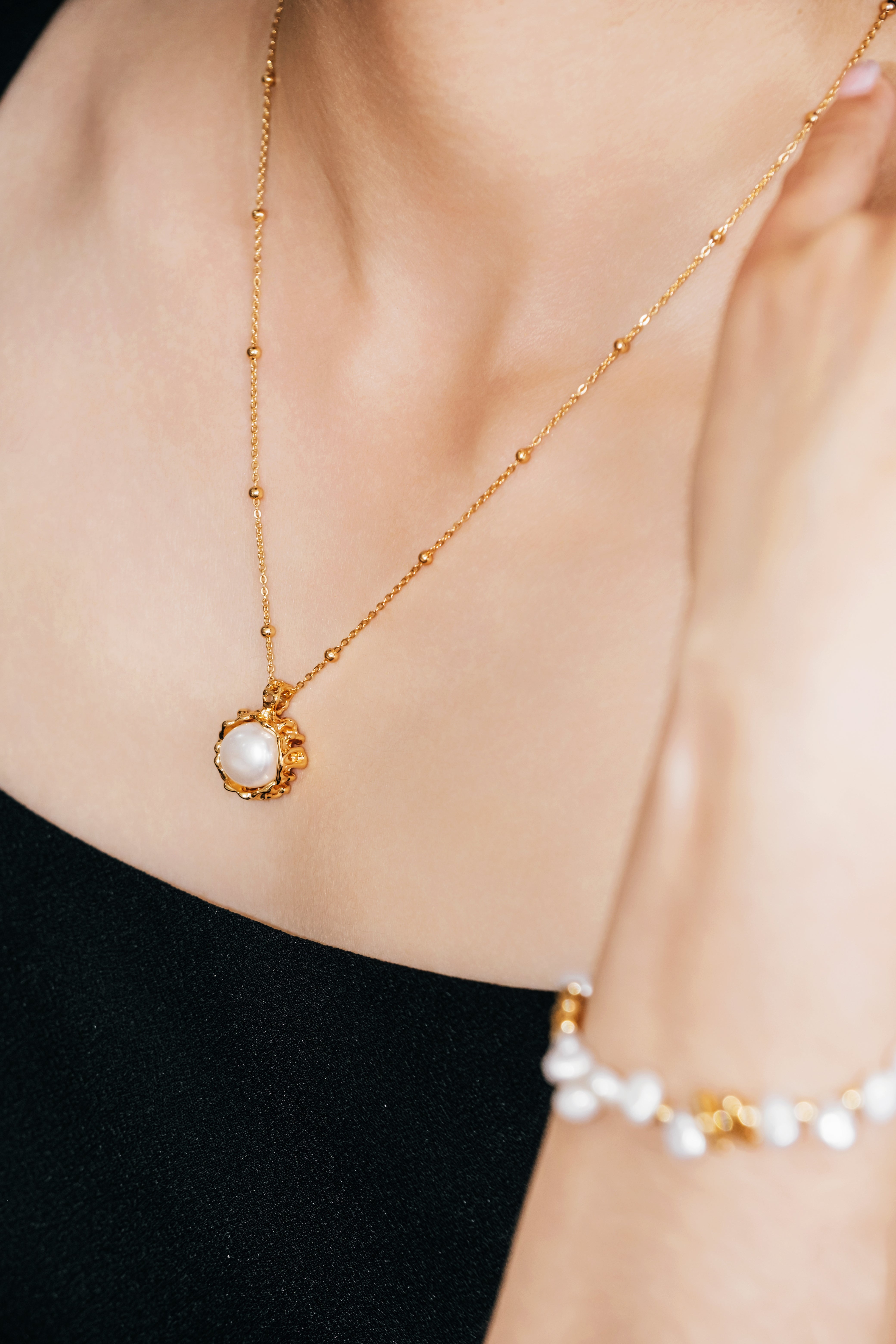 Ocean Crown Pearl Necklace