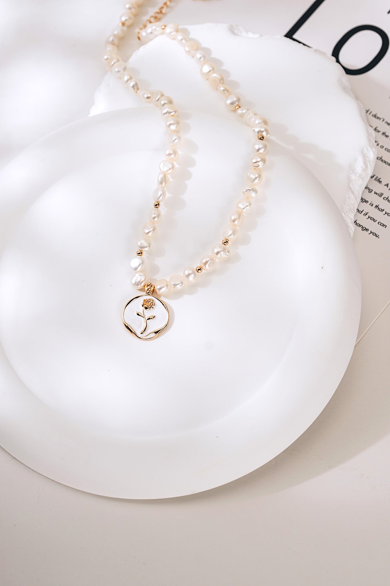 Rosabelle Pearl Necklace