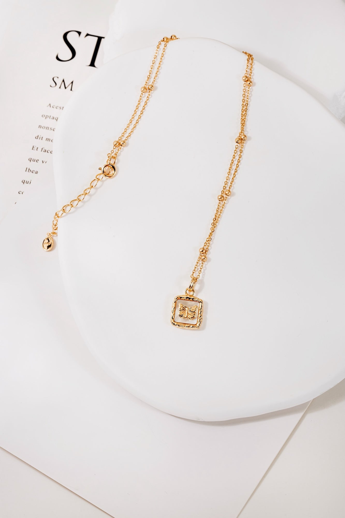 Butterfly Emblem Necklace