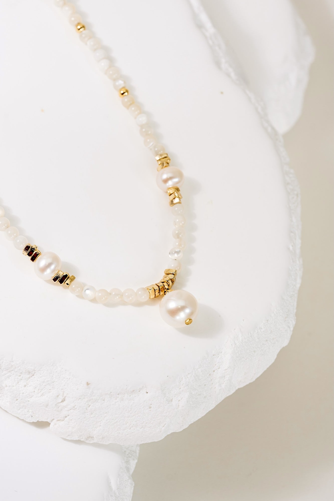 Golden Harmony Pearl Necklace