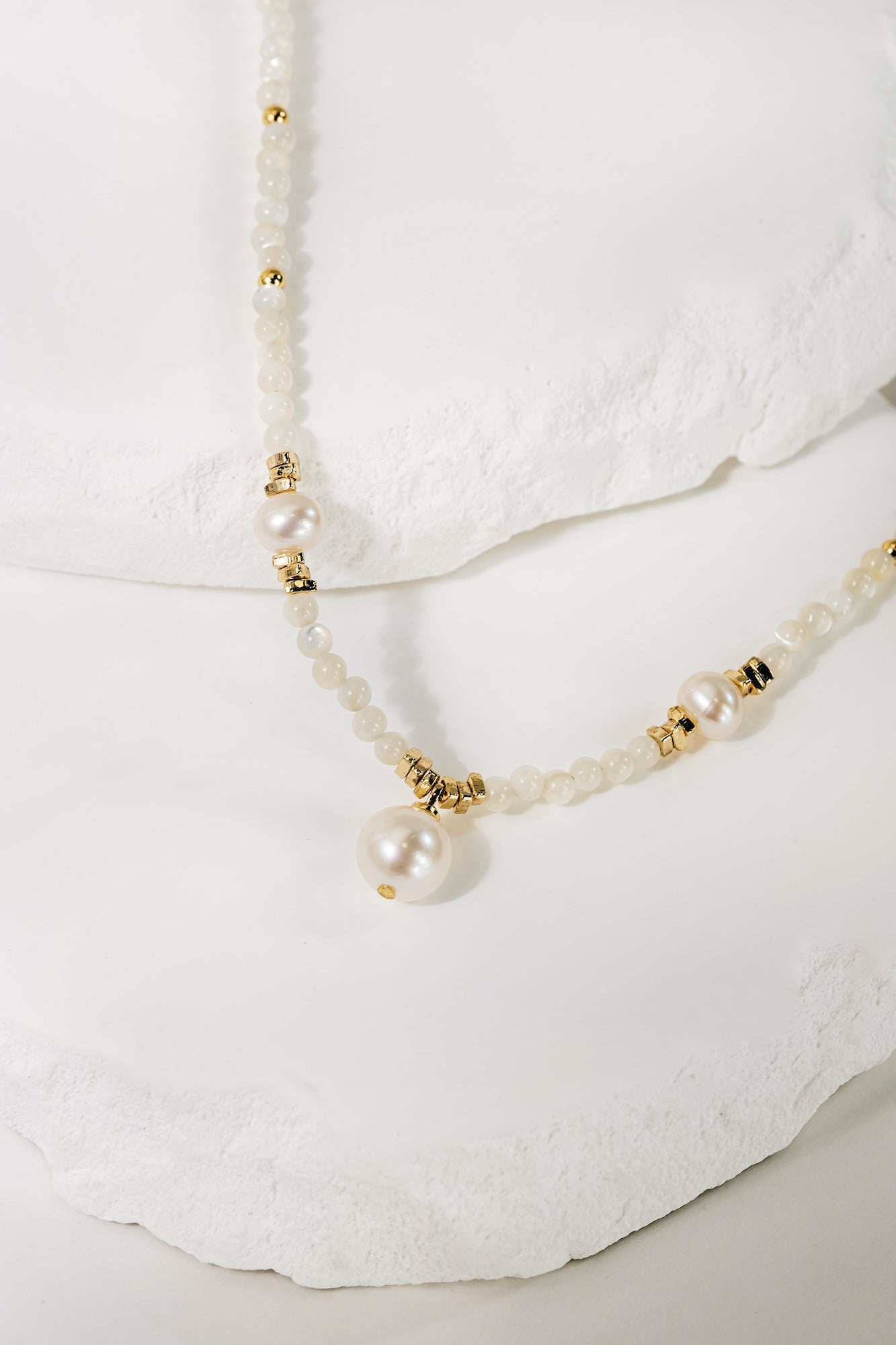 Golden Harmony Pearl Necklace