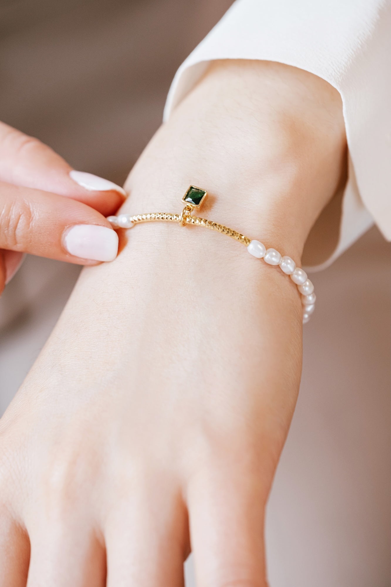 Verdant Path Pearl Bracelet