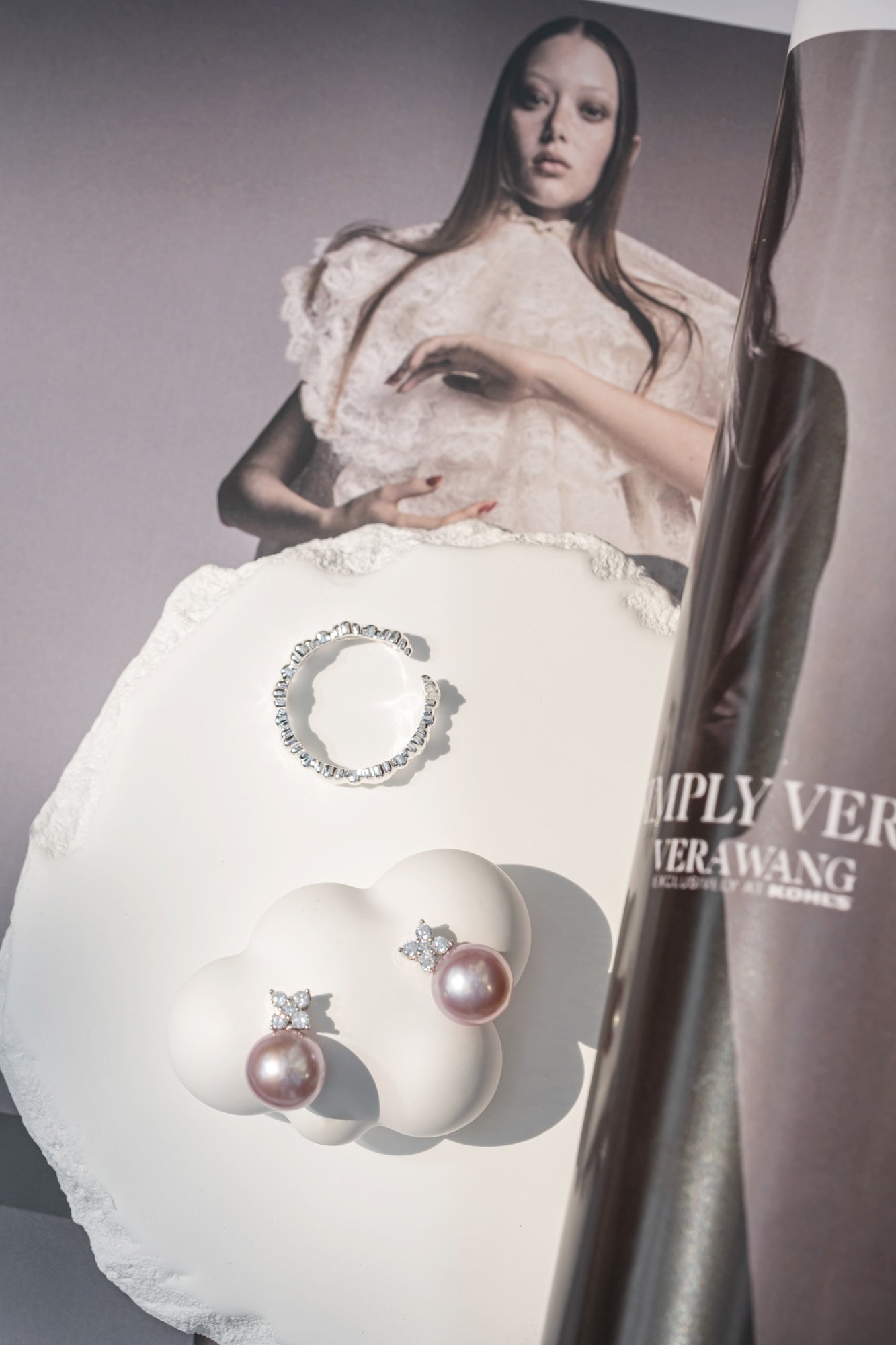 Lucky Blush 9-10mm Purple Edison Pearl Earrings