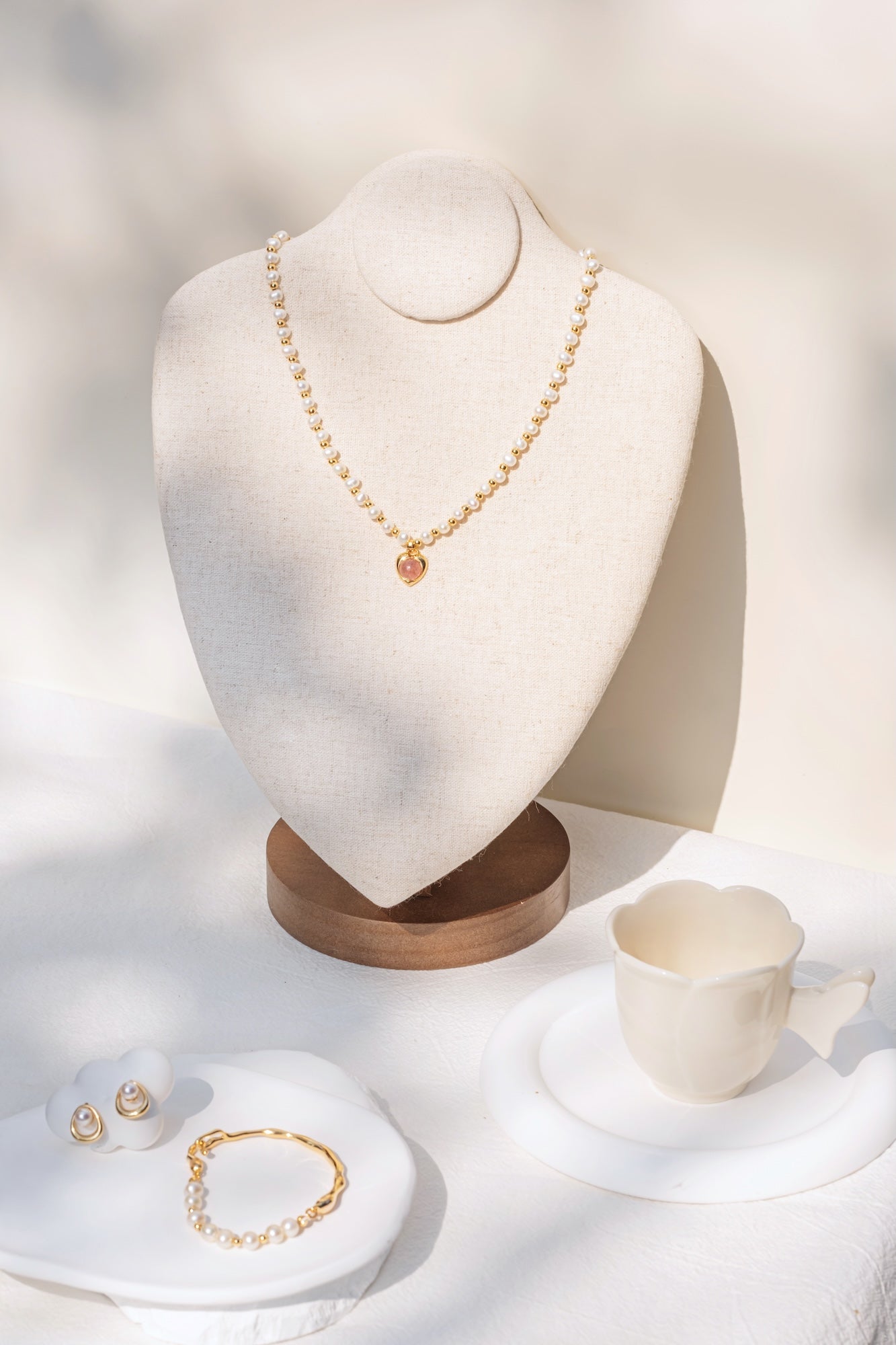 Heartpath Pearl Necklace