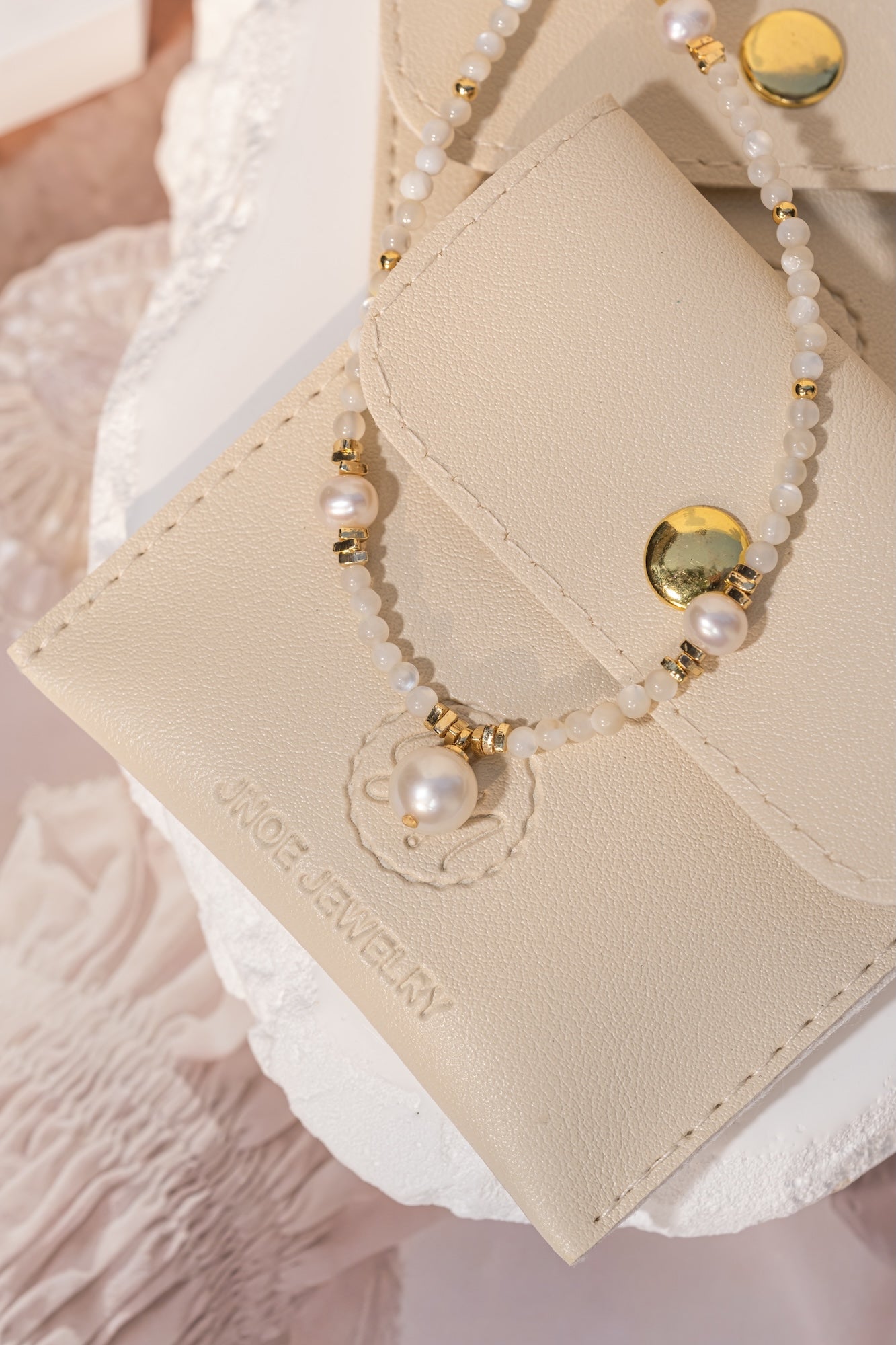 Golden Harmony Pearl Necklace