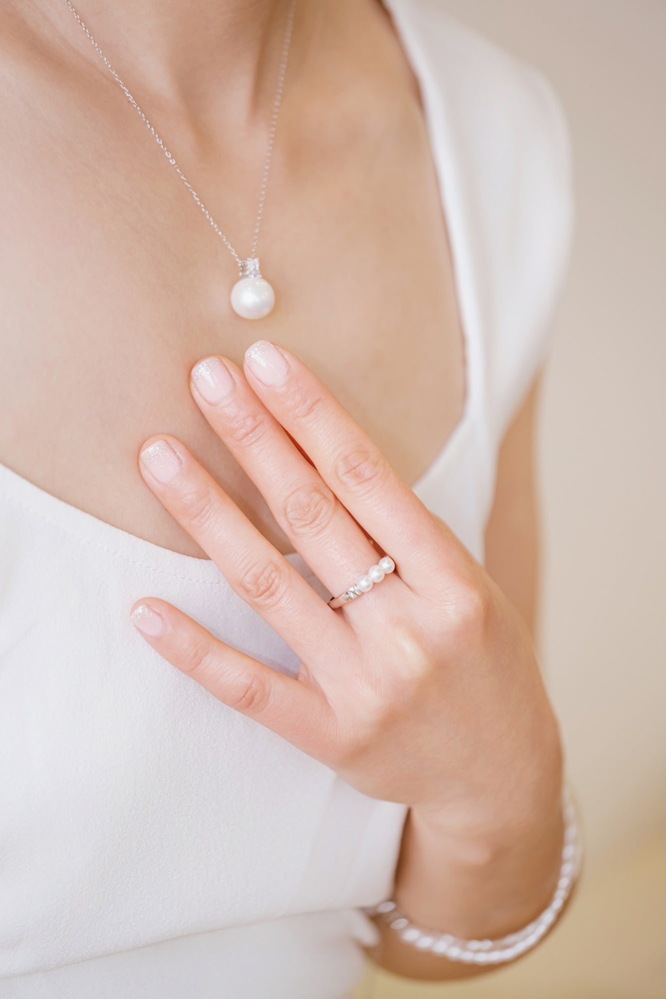 Trinity Baby Pearl Ring