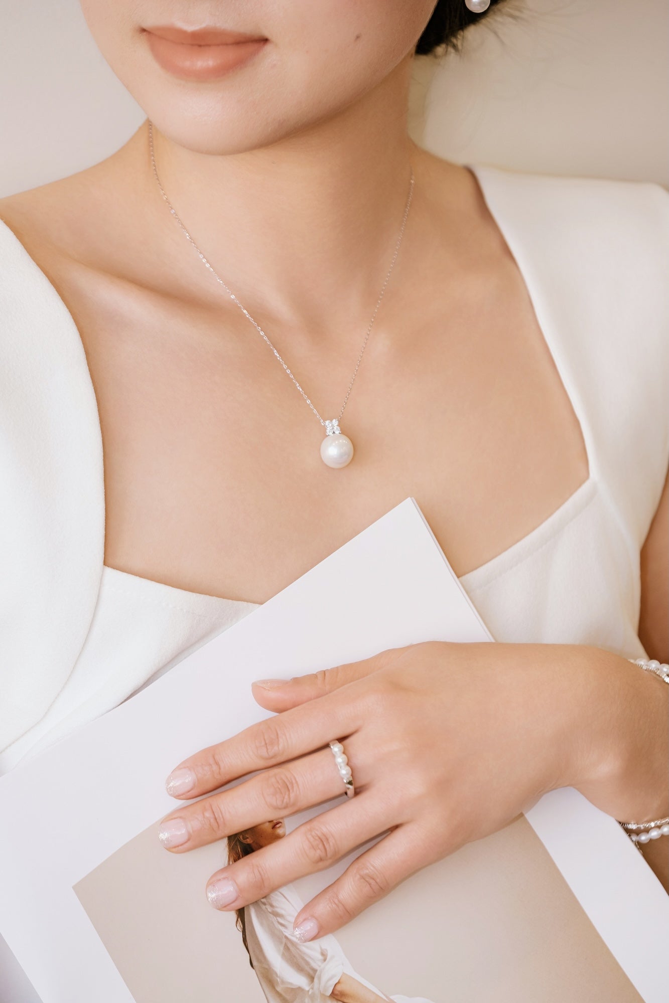 Trinity Baby Pearl Ring