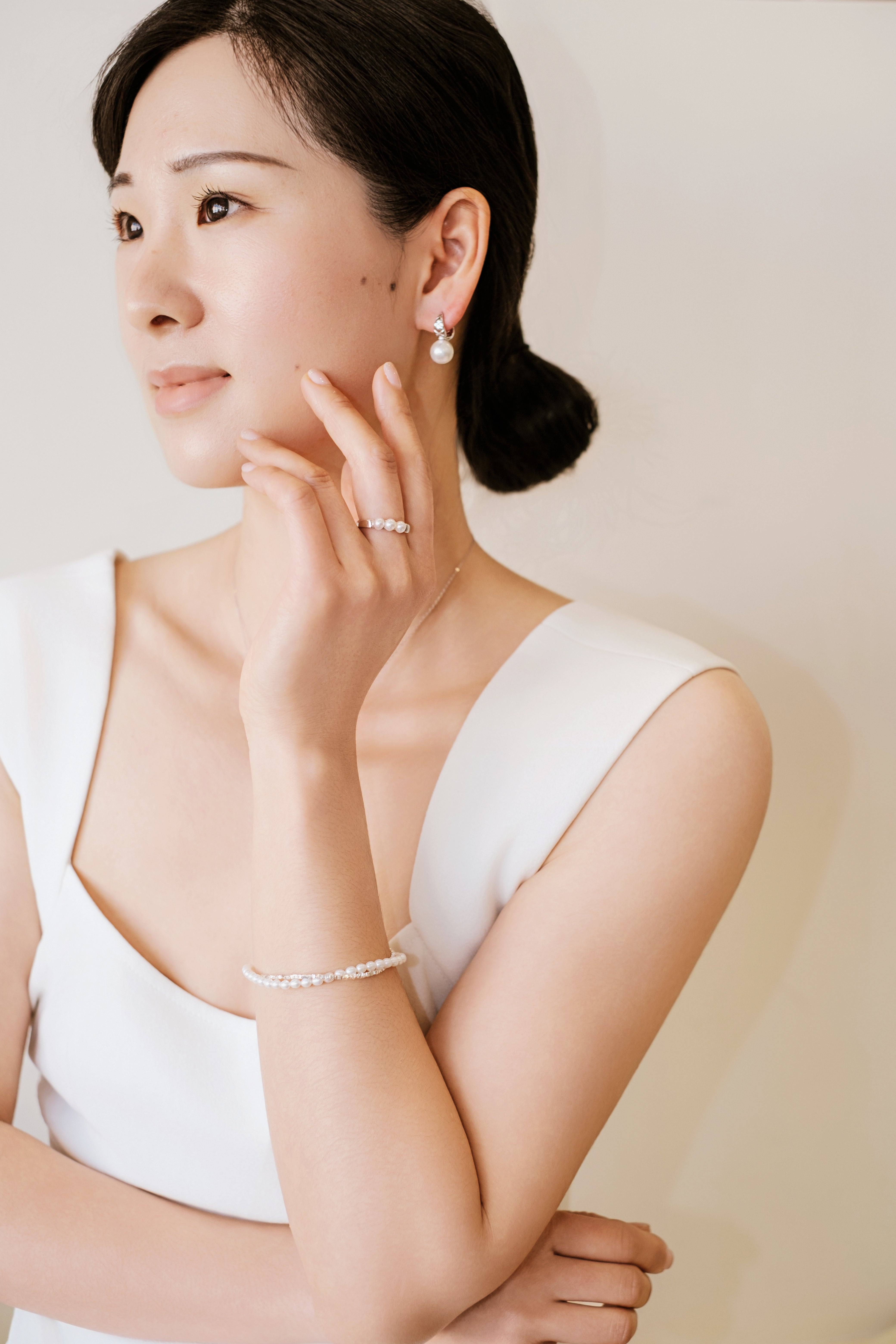 Trinity Baby Pearl Ring