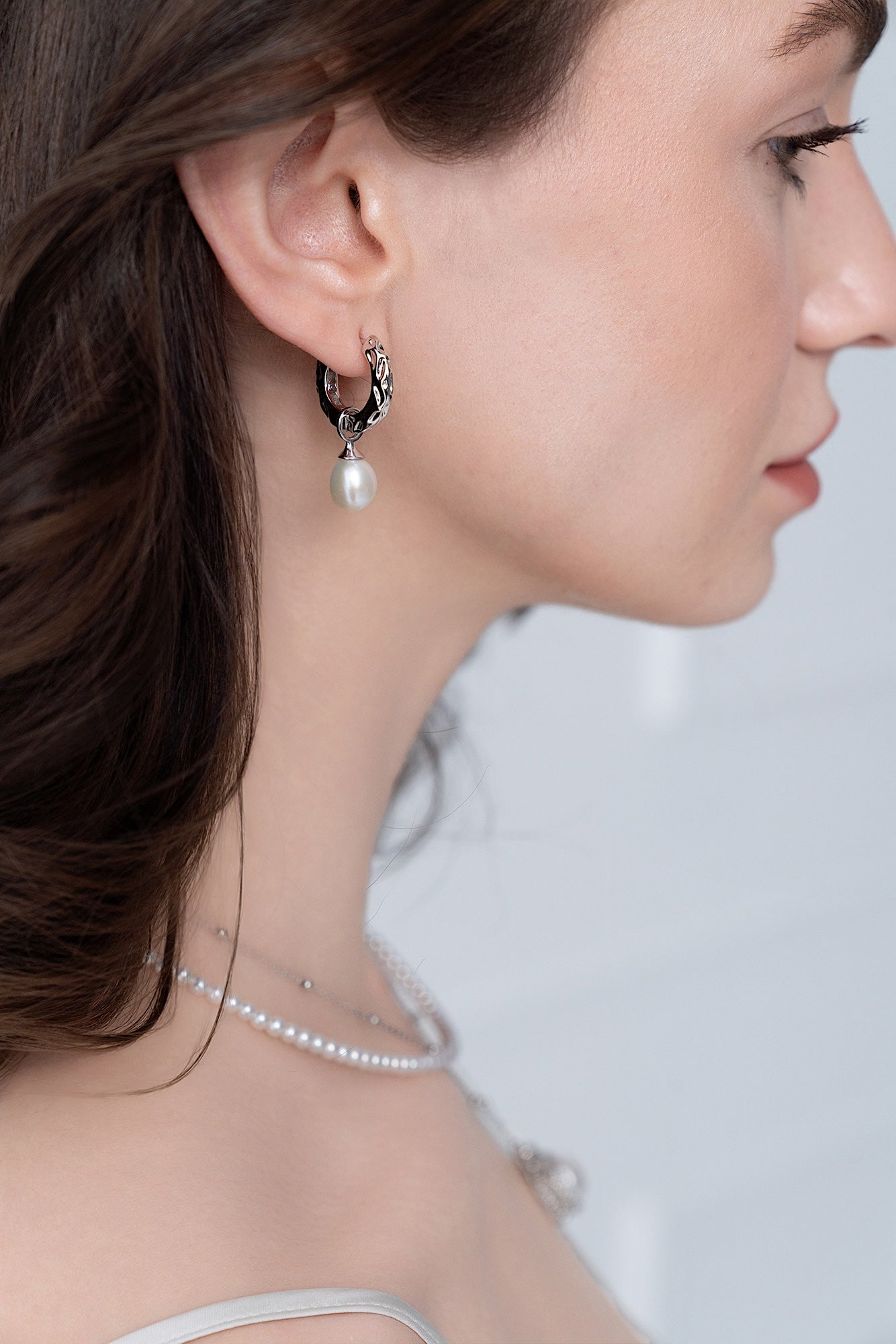 Luna Ripple Pearl Earrings