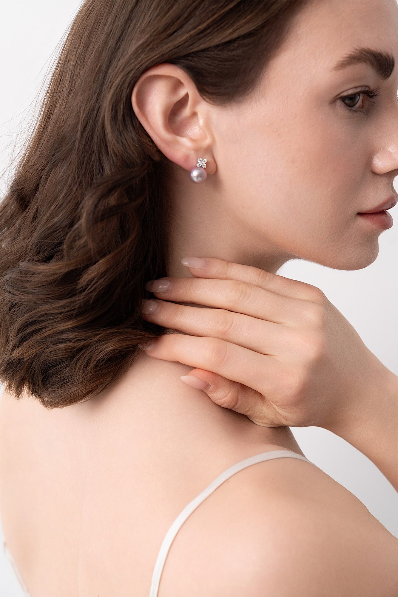 Lucky Blush 9-10mm Purple Edison Pearl Earrings