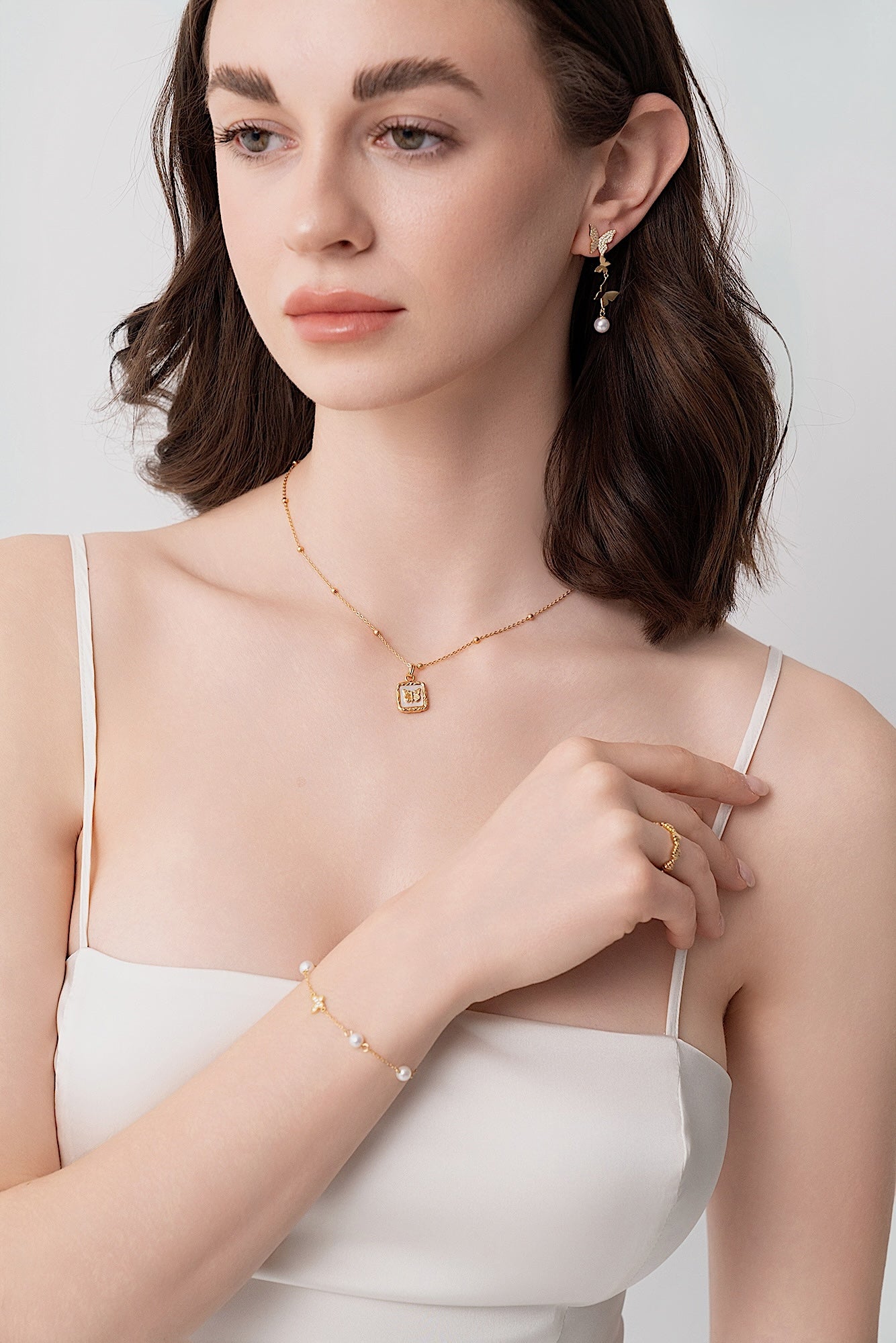 Butterfly Dance Pearl Earrings