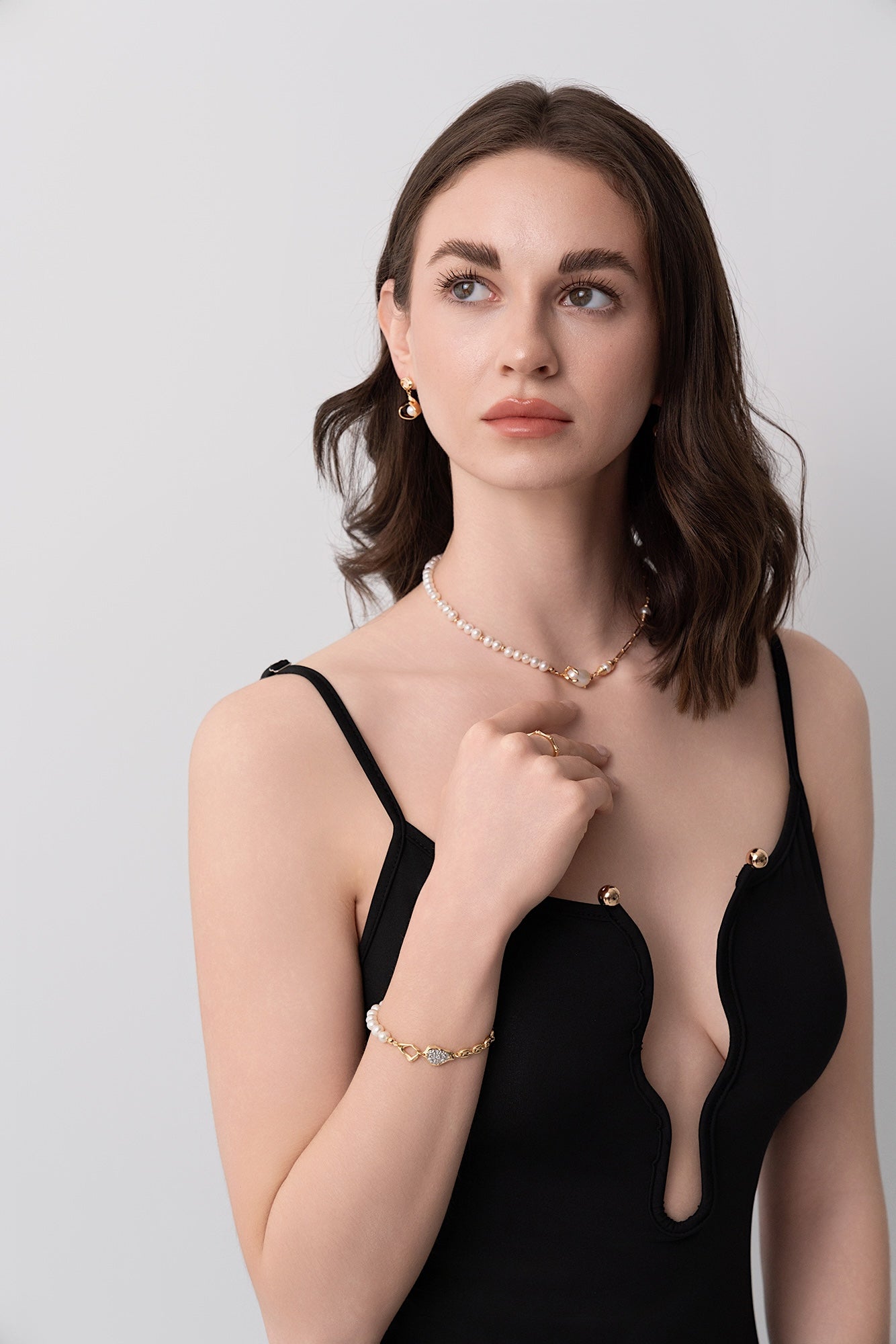 Harmony Pearl Chain Bracelet