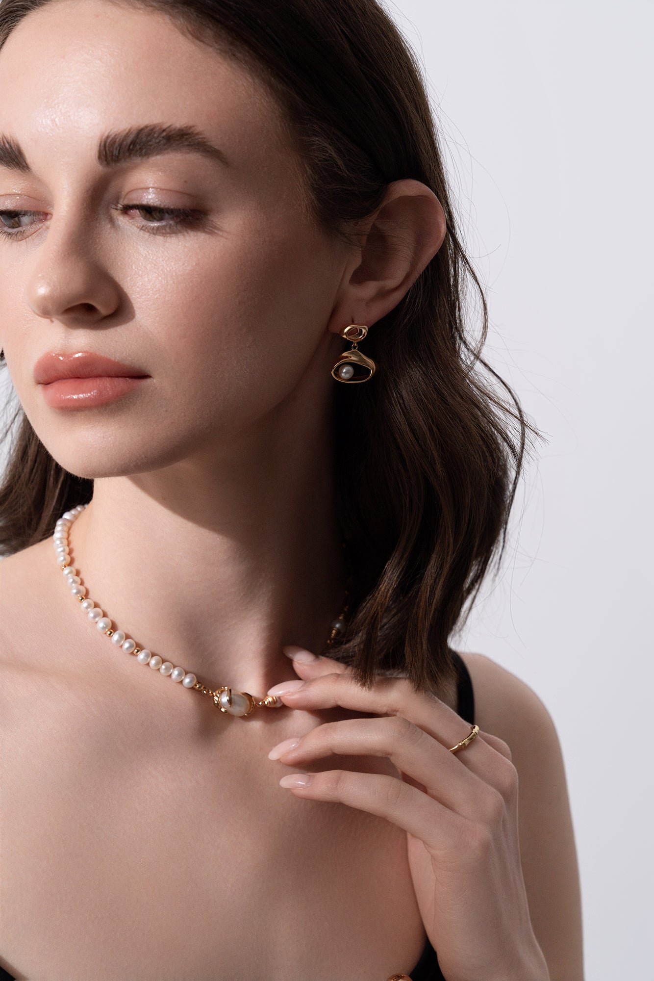 Harbor Chain Baroque Pearl Necklace