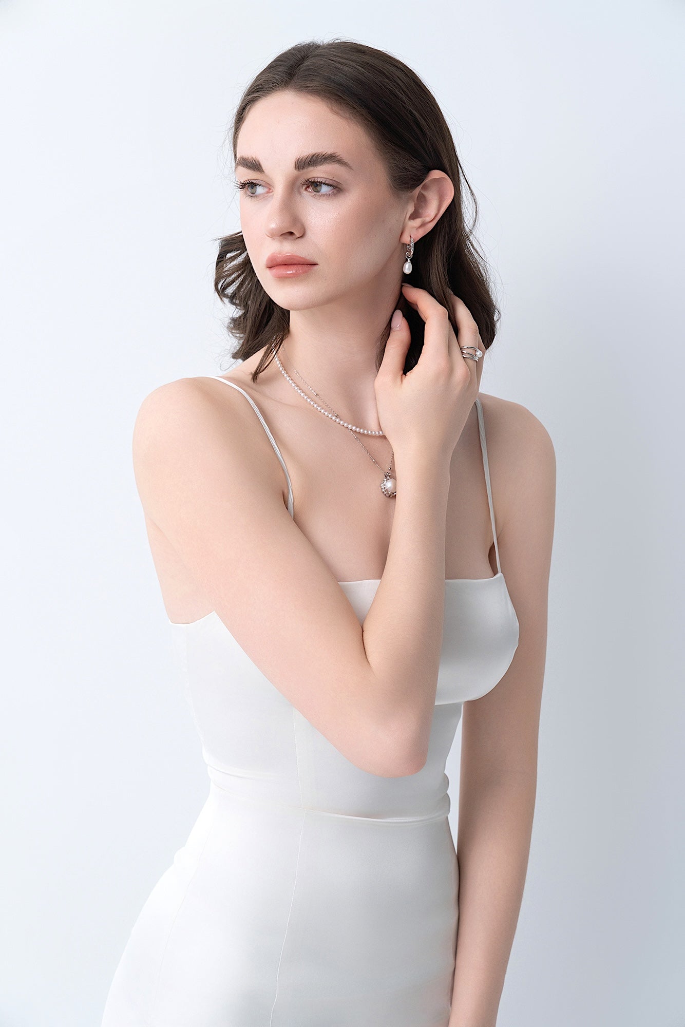 Luna Ripple Pearl Earrings